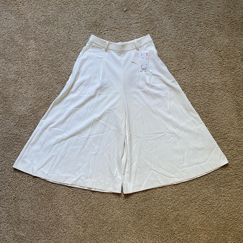 White Gaucho Pants / Culottes